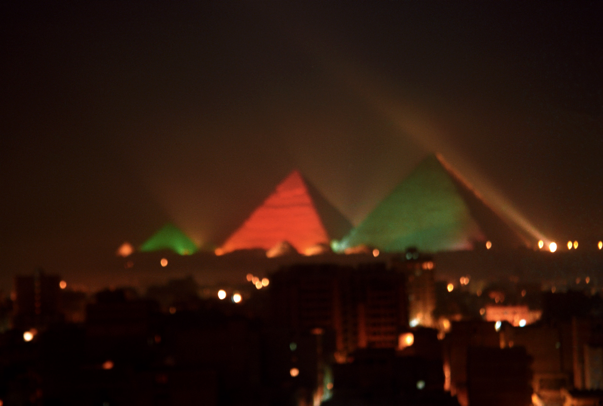 Pyramids sound and light show