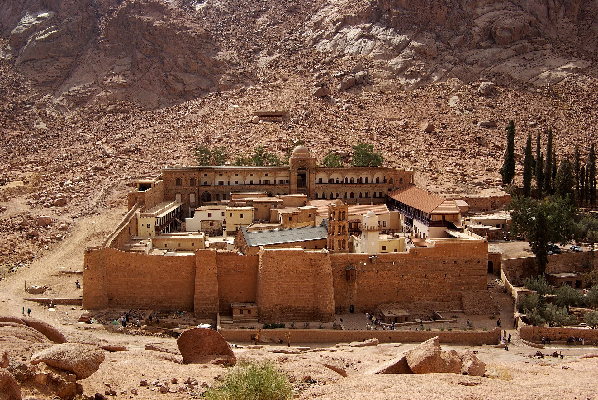 St Catherine's Monastery and Mount Sinai at sunrise