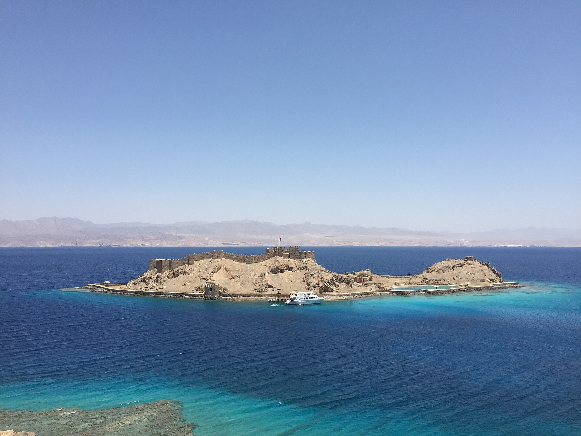 Pharaoh's Island and the Fjord at Taba